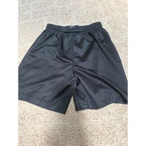 A4 Youth Large Black Mesh Athletic Shorts NB5001 Made in USA Kids Gym Shorts